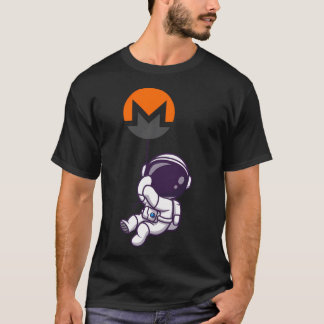 Crypto Monero - Astronaut zum Mond T-Shirt