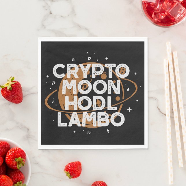 Crypto Moon Serviette (Von Creator hochgeladen)