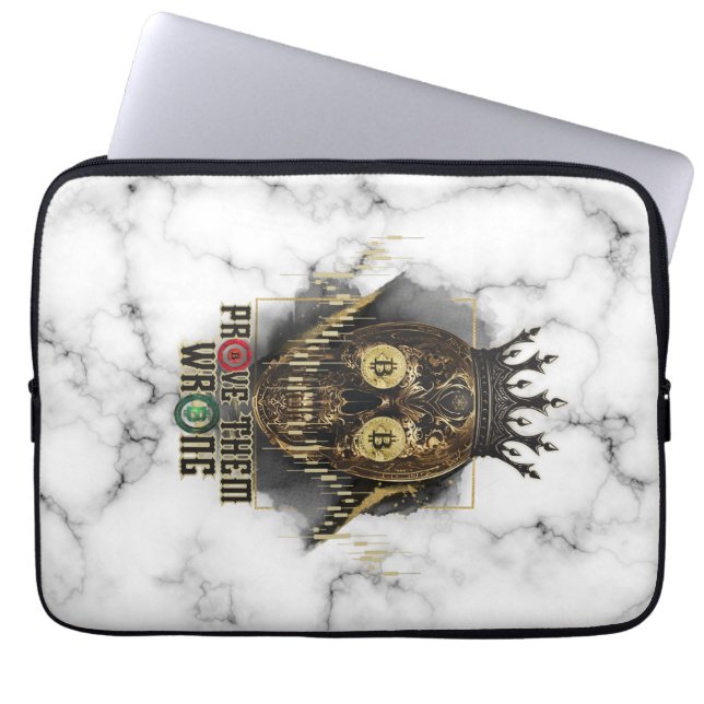 Crypto Motivation | Bitcoin | Prove them wrong  Laptopschutzhülle (Vorderseite)