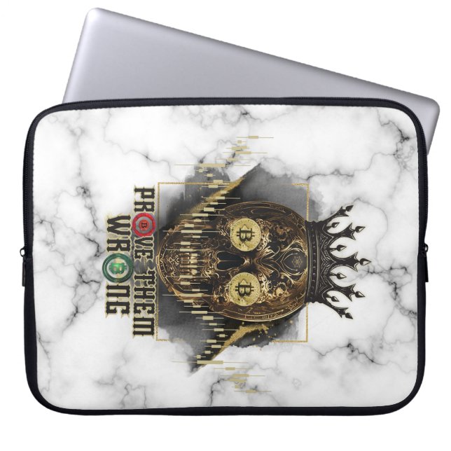 Crypto Motivation | Bitcoin | Prove them wrong  Laptopschutzhülle (Vorderseite)