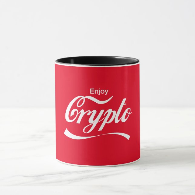 Crypto Parody-Tasse genießen Tasse (Zentrum)