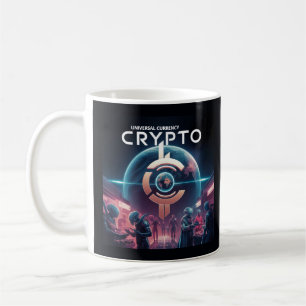 Crypto Planet Black Kaffeetasse