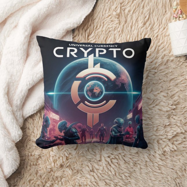 Crypto Planet Kissen (Decke)