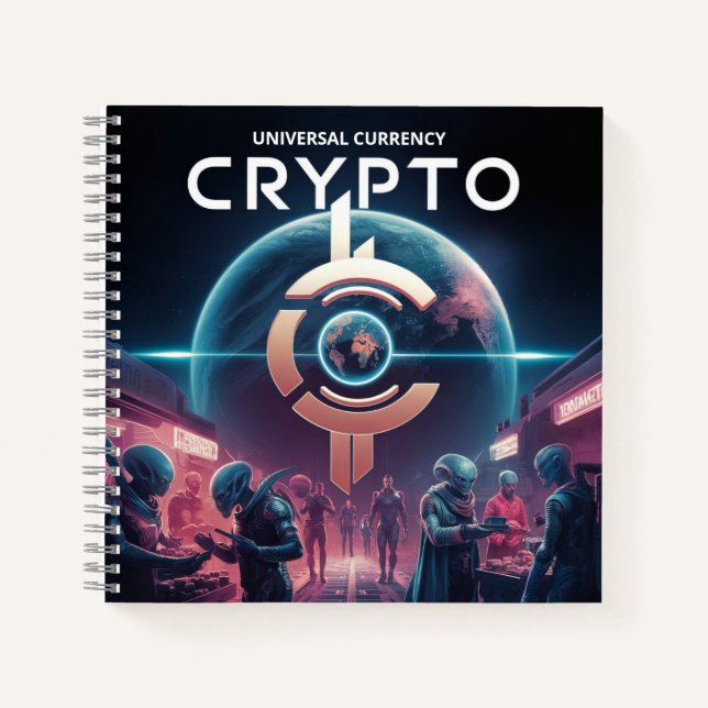 Crypto Planet Notizbuch (Vorderseite)