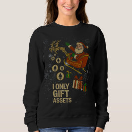 Crypto Sleigh Ride™ Santa Holiday for ETH Stakers Sweatshirt