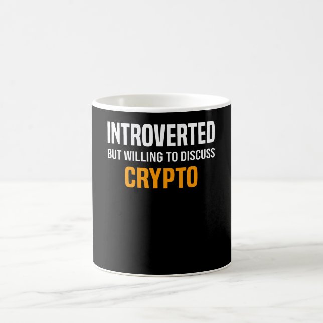 Crypto Sprichwort Trading Miner Kryptowährung Kryp Kaffeetasse (Mittel)