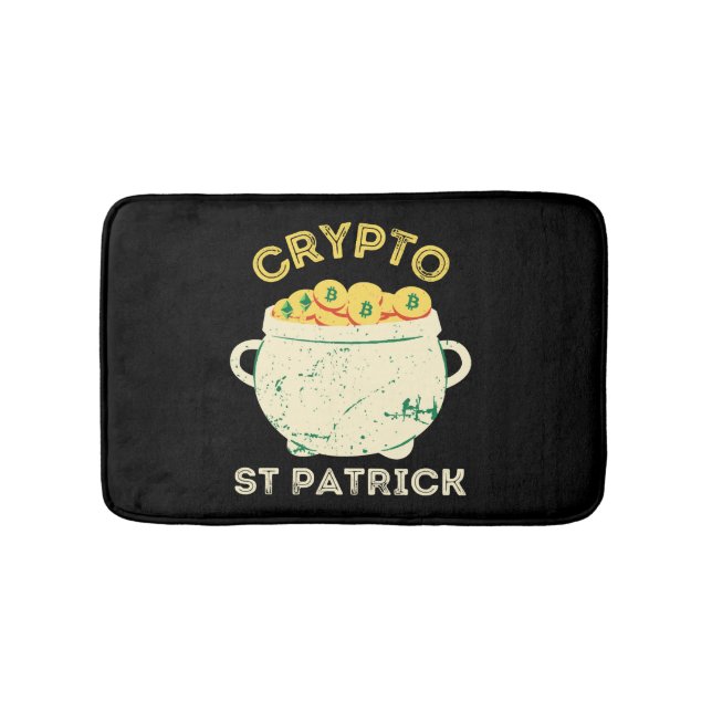 Crypto St Patrick St Patricks Day Badematte (Vorderseite)