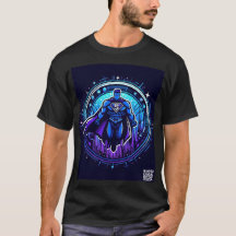 Crypto Super Hero T - Shirt Blue Lila