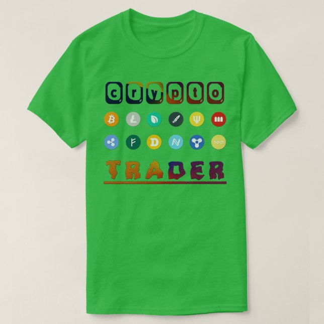 Crypto Trader Bitcoin Cryptowährungs-Blockchain T-Shirt (Design vorne)