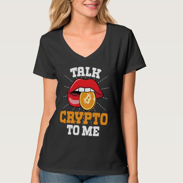 Crypto Trader Cryptocurrency Blockchain Hodl Candl T-Shirt (Vorderseite)
