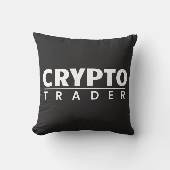Crypto Trader - Kryptowährungshändler Kissen (Vorderseite)