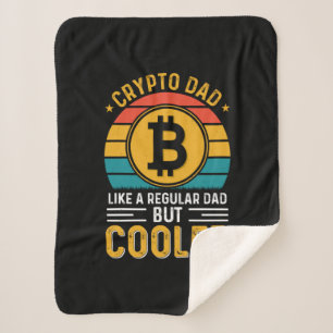 Crypto Vater Retro Sunset Sherpadecke