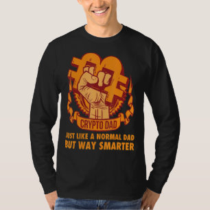 Crypto-Vater wie ein normaler Vater Cryptowährung T-Shirt
