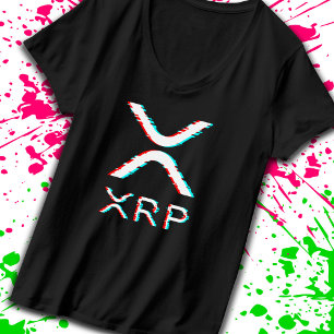 Crypto Währung XRP Glitch Kryptowährung Meme T-Shirt