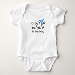 Crypto Whale in Training Baby Bodysuit Strampler