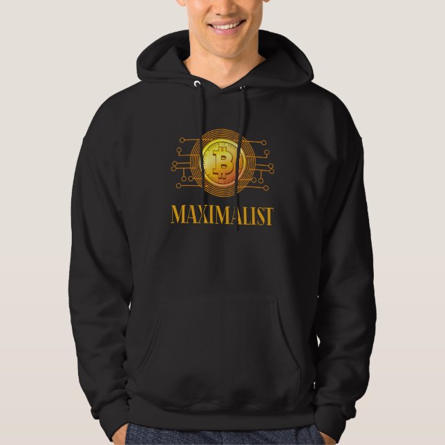 Cryptocurrency Bitcoin Maximalist  Blockchain Hoodie (Vorderseite)