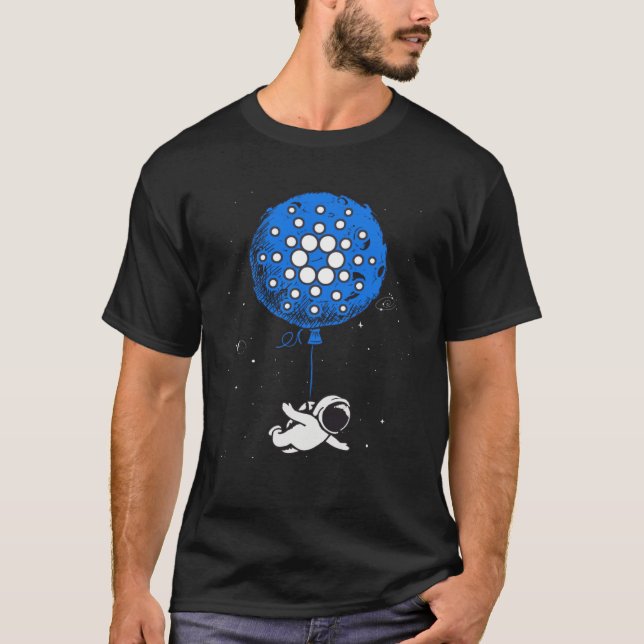 Cryptocurrency Talk   Cardano ADA Hodl Moon Astron T-Shirt (Vorderseite)