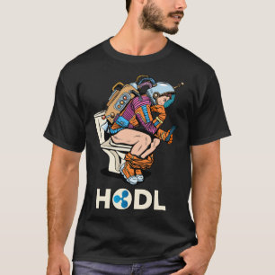 CryptoCurrency Talk Ripple XRP HODL Space Man on T T-Shirt