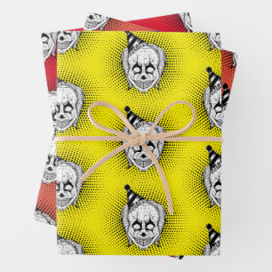 Cryptopapier für den Clown-Horror Geschenkpapier Set