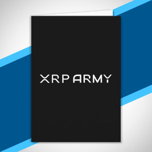 Cryptowährung Meme XRP Army Quote Hodl Crypto Karte