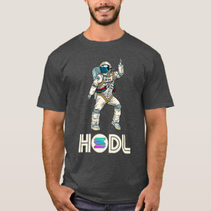 Cryptowährung Talk Fun HODL Solana Diskothek Monte T-Shirt