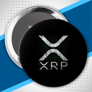 Cryptowährungs-Binärkode XRP Hodlers Crypto Meme Button