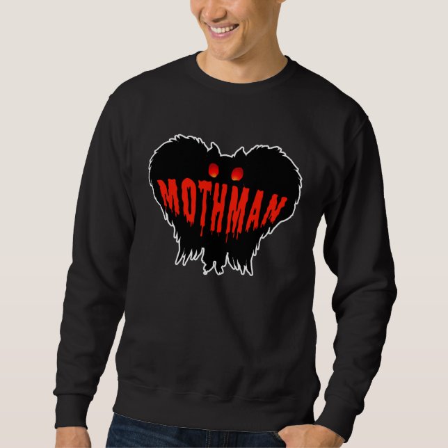 Cryptozoology American Monster The Red Eyed Mothma Sweatshirt (Vorderseite)