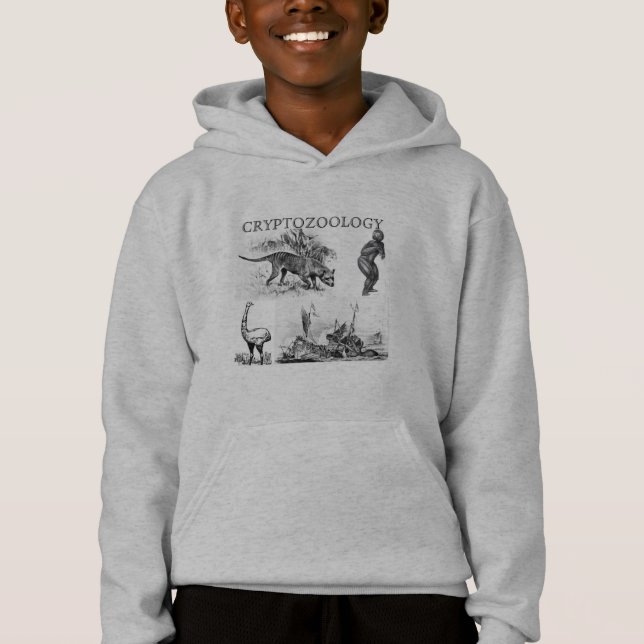 Cryptozoology scherzt mit Kapuze Sweatshirt (Vorderseite)