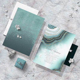 Crystal Agate Brautparty Aquamarin ID825