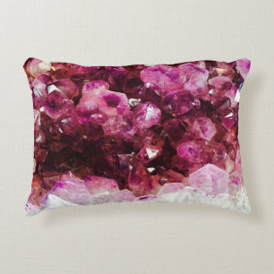 Crystal amethyst purple mineral dekokissen