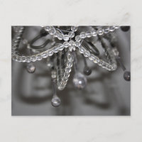 Crystal and Bead Chandelier Post Card