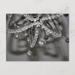 Crystal and Bead Chandelier Post Card Postkarte