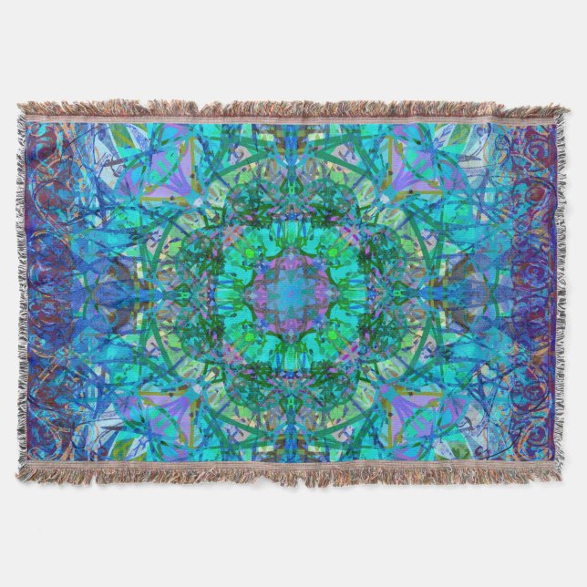 Crystal and Ice Celtic Tribal Mandala Decke (Vorderseite)