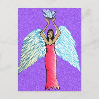 Crystal Angel Postcard / Altar Art Postkarte