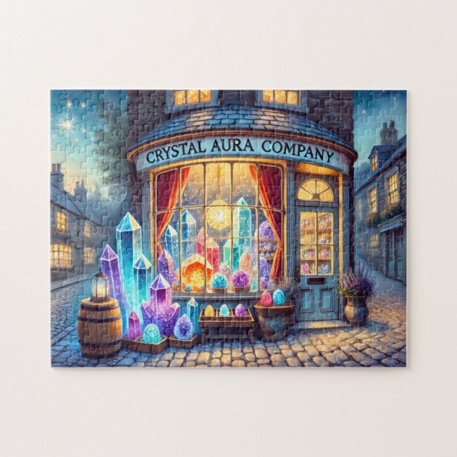 Crystal Aura Company Magical Gemstone Storefront Puzzle (Horizontal)