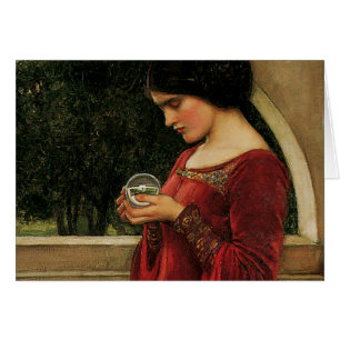 Crystal Ball Frau Waterhouse Malerei