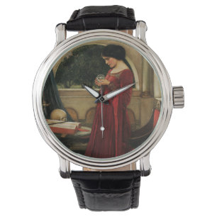Crystal Ball Frau Waterhouse Malerei Armbanduhr