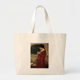 Crystal Ball Frau Waterhouse Malerei Jumbo Stoffbeutel