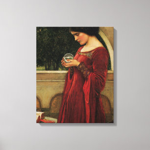 Crystal Ball Frau Waterhouse Malerei Leinwanddruck