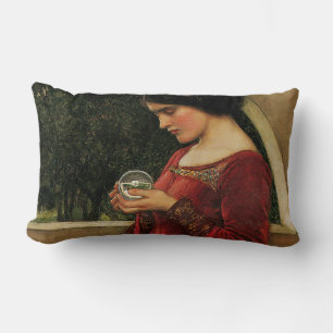 Crystal Ball Frau Waterhouse Malerei Lendenkissen