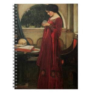 Crystal Ball Frau Waterhouse Malerei Notizblock