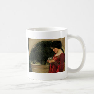 Crystal Ball Frau Waterhouse Malerei Tasse