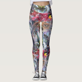Crystal Ball Halloween Hexe Leggings