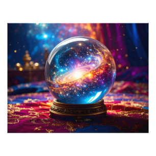 Crystal Ball - Ich sehe ein kosmisches Ereignis in Fotodruck