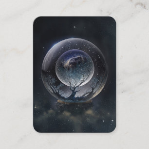Crystal Ball Psychic Medium Tarot Reader Visitenkarte
