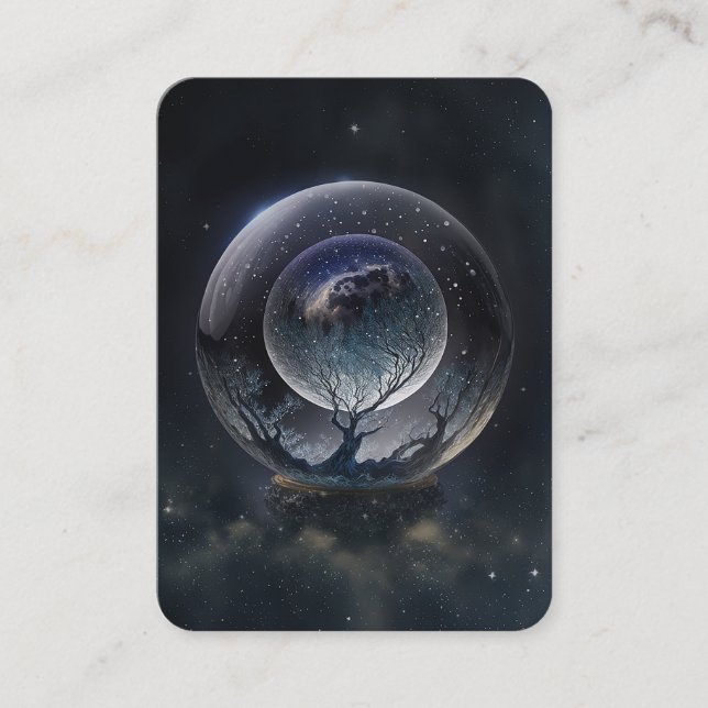 Crystal Ball Psychic Medium Tarot Reader Visitenkarte (Vorderseite)