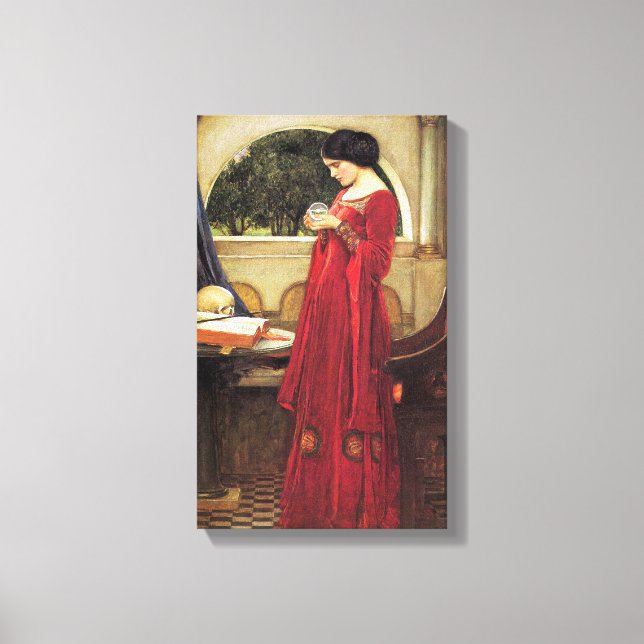 Crystal Ball von John Waterhouse Leinwanddruck (Vorderseite)