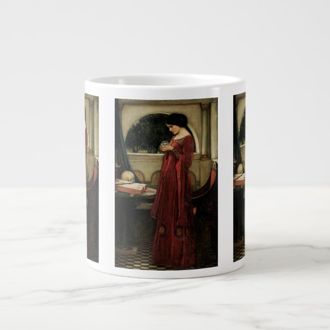 Crystal Ball von John William Waterhouse Jumbo-Tasse (Vorderseite)