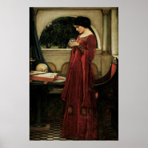 Crystal Ball von John William Waterhouse Poster