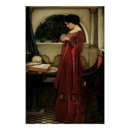 Crystal Ball von John William Waterhouse Poster